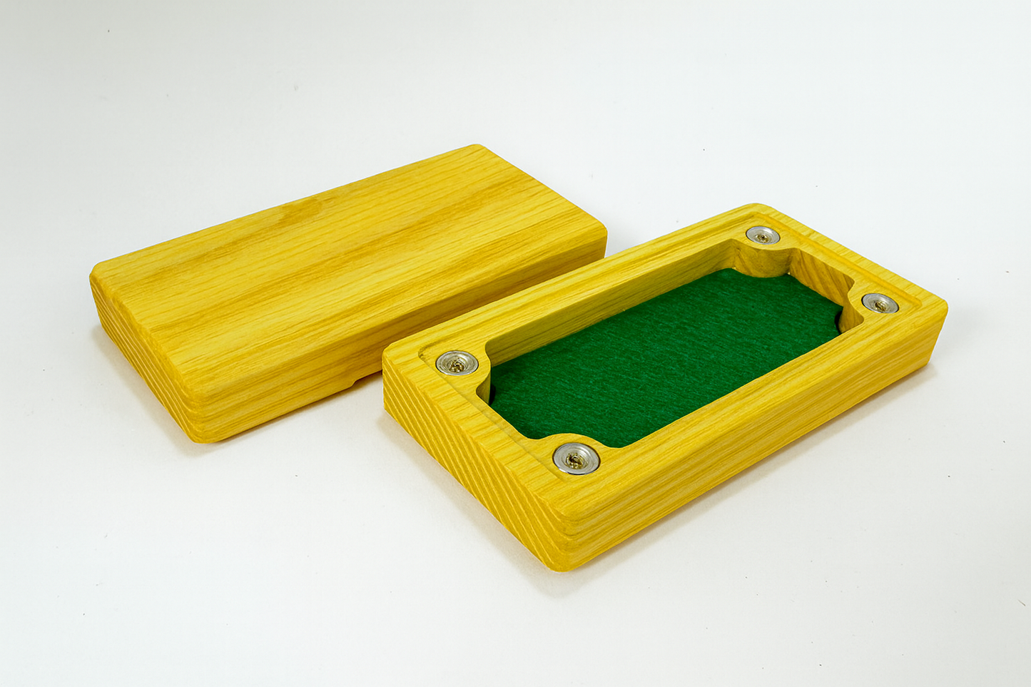 Mikro terning boks i farget treverk