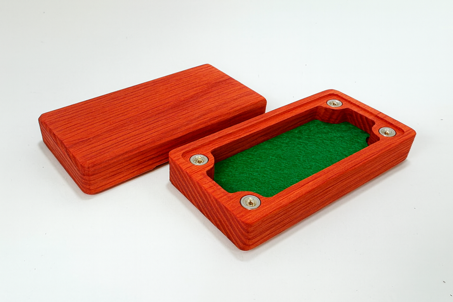 Mikro terning boks i farget treverk